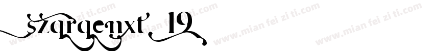 KSZQRQENXT0 19 00字体转换